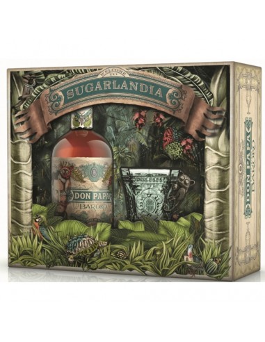 Les5CAVES - Coffret Sugarlandia Don Papa Baroko 40° - 70 cl + 1 verre