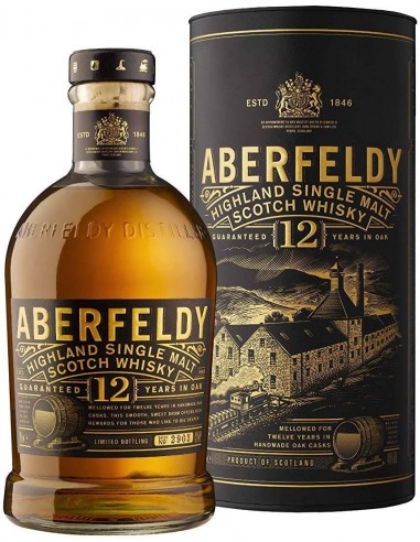 Les5CAVES - Aberfeldy 12 ans d'âge Highland Single Malt Scotch Whisky 70cl