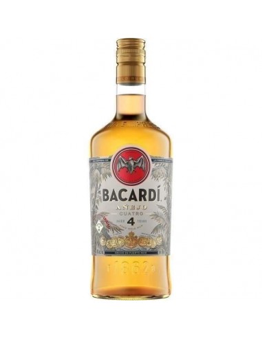 Rhum Bacardi Anejo Cuatro - Rhum vieux - Puerto Rico - 40%vol - 70cl