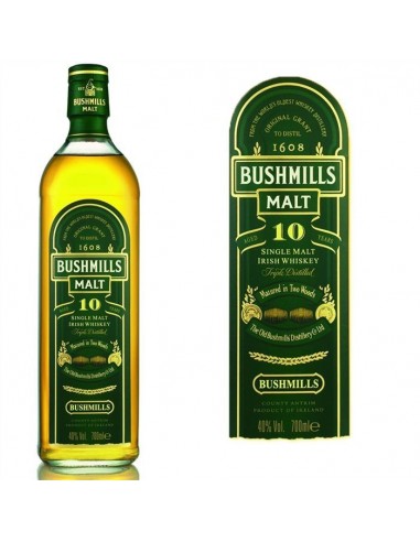 Bushmills Malt 10 ans - Single Malt Irish Whiskey - 40% - 70cl