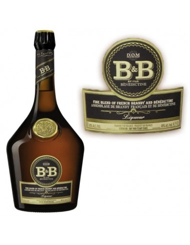 Liqueur Benedictine B&B - Liqueur de Benedictine & Cognac - France - 40%vol - 100cl