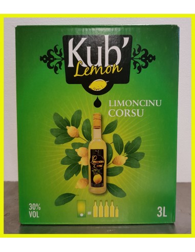 Liqueur Limoncelllo en kubi limon 30° 3 litres