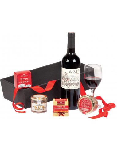 Coffret Vin "La Belle Vie" et 4 terrines "Ducs de Gascogne"