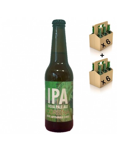 Pack x12 Bières Corsina IPA 6° 12x33cl - bière Corse, France