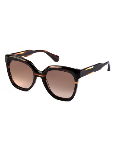 Lunettes de Soleil Femme Authentique GIGI BARCELONA modèle LOUISE en  Acétate couleur havane foncé et verres marrons dégradés.