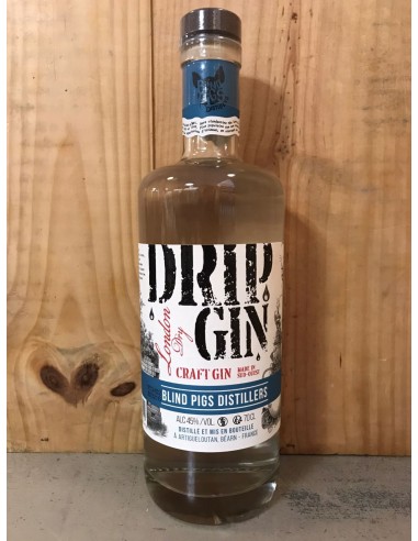 BLIND PIGS DISTILLERS Drip Gin 45° London Dry Gin 70cl France Béarn