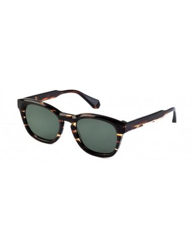 Lunettes de Soleil Homme Authentique GIGI BARCELONA modèle KIRK en Acétane  Havane foncé et verres polarisés verts