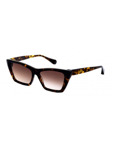 Lunettes de Soleil Femme Authentique GIGI BARCELONA modèle LILA  en Acétane  Tortoise sombré avec des verres degradé en marron