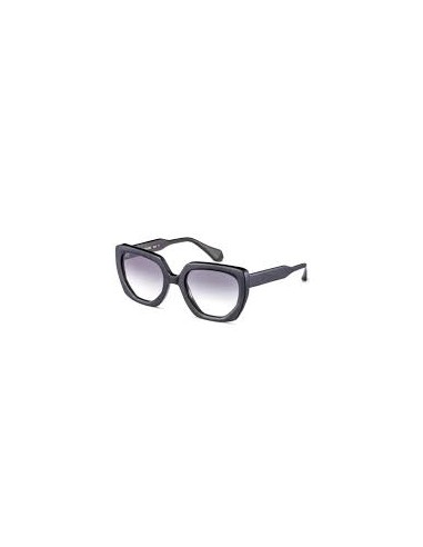 Lunettes de Soleil Femme Authentique Gigi Barcelona AMELIA Acétate noir brillant avec verres noirs dégradés, Verres design CR39