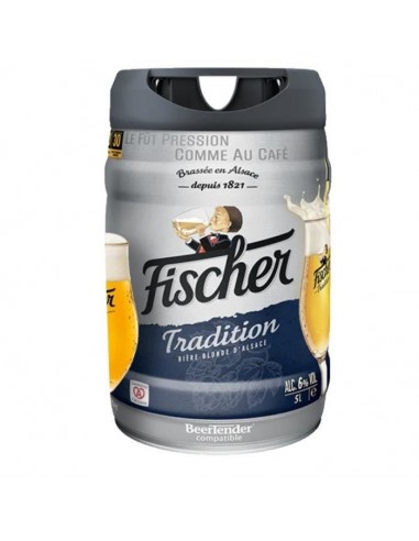 FISCHER TRADITION Fût de biere blonde - Compatble Beertender - 5L